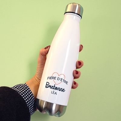 Gourde personnalisable - Fière d'être Bretonne