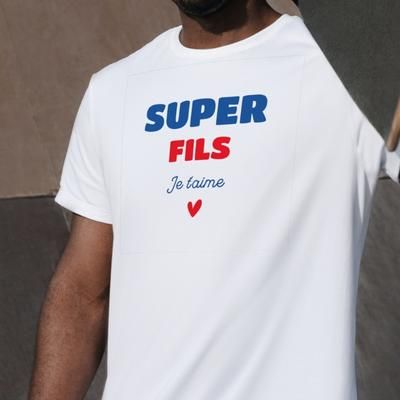 Tee shirt personnalisé homme - Super Fils