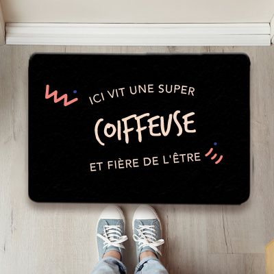 Paillasson personnalisé - Coiffeuse
