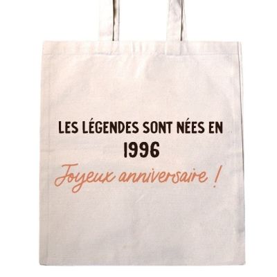 Tote bag message générique année 1996