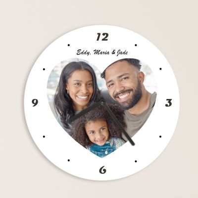 Horloge Photo coeur