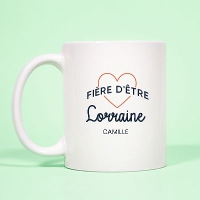 Mug personnalisé - Fière d'être Lorraine