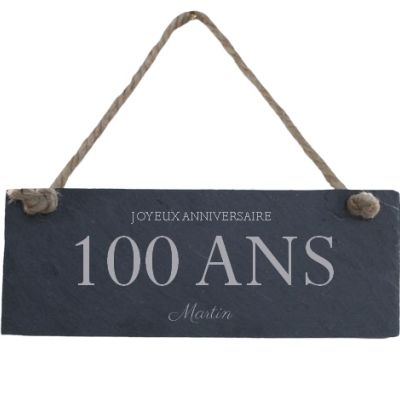 Plaque de porte personnalisable homme 100 ans
