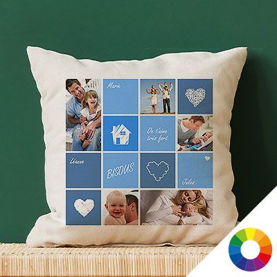 Coussin personnalisé - 5 Photos