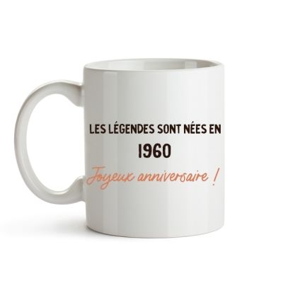 Mug message générique année 1960