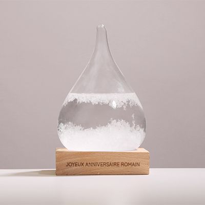Baromètre Tempête Storm Glass - Message personnalisé