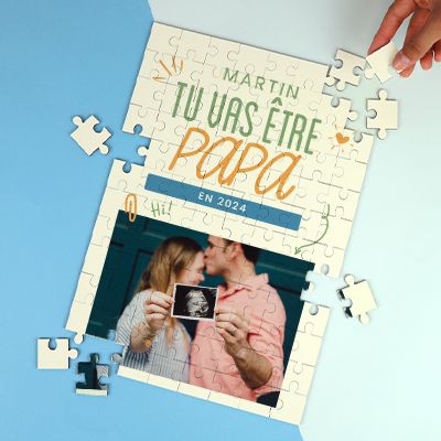 Puzzle personnalisable - Tu vas être papa
