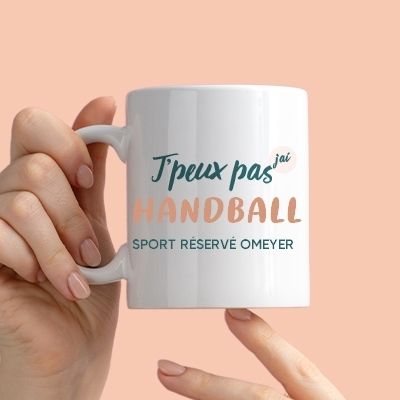 Mug personnalisé - J'peux pas j'ai handball