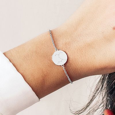 Bracelet personnalisé plaqué or ou argent - Constellations