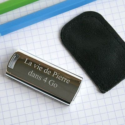 Clé USB 4Go gravée Message