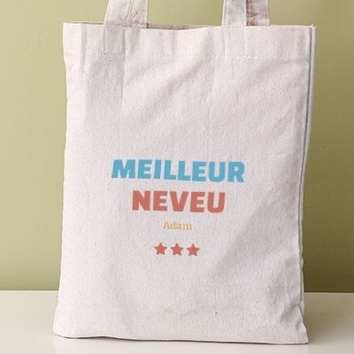 Tote bag personnalisable - Meilleur Neveu