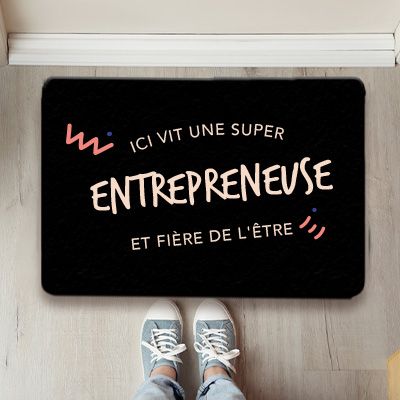 Paillasson personnalisé - Entrepreneuse