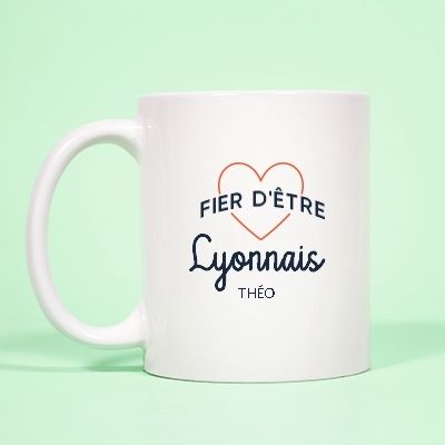 Mug personnalisé - Fier d'être Lyonnais