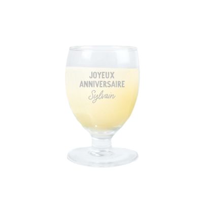 Verre à ricard ballon personnalisé pour un Sylvain