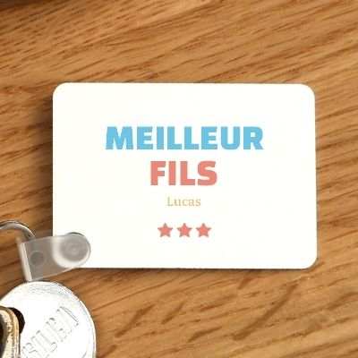 Porte-clés personnalisable - Meilleur Fils