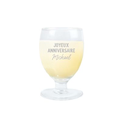 Verre à ricard ballon personnalisé pour un Mickael