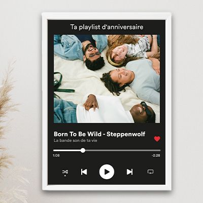 Poster photo personnalisé - Spotify