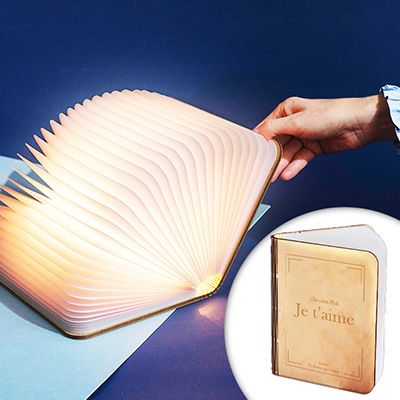 Lampe livre lumineux personnalisé  - Couverture Moderne