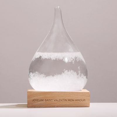Baromètre Tempête Storm Glass - Message personnalisé