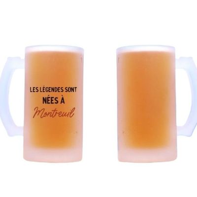 Chope de bière personnalisée Montreuil