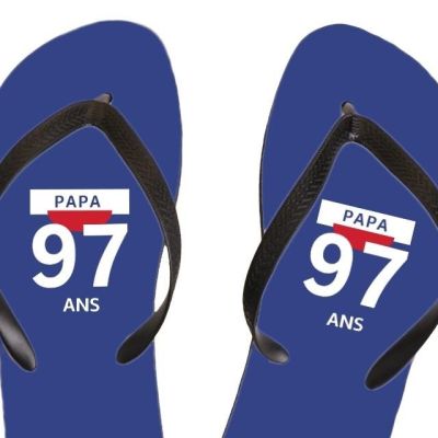 Tongs pastis  papa 97 ans
