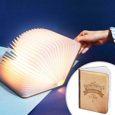 Lampe livre lumineux personnalisé - Maman Fleurie