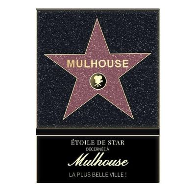 Affiche etoile de star personnalisé Mulhouse