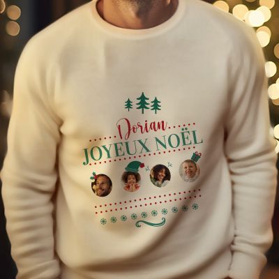 Pull de Noël personnalisé - Photo