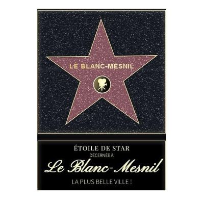 Affiche etoile de star personnalisé Le Blanc-Mesnil