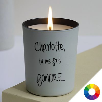 Bougie personnalisable parfumée - Poésie