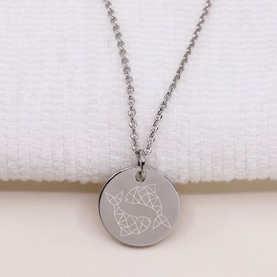 Collier personnalisé en argent - Signe Astrologique