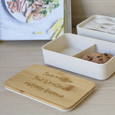 Boite à bento personnalisée - Mots d'enfants pour maitresse