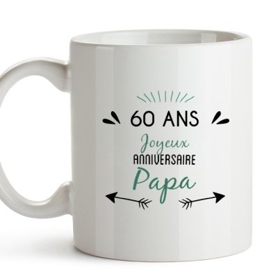 Mug message positif papa 60 ans