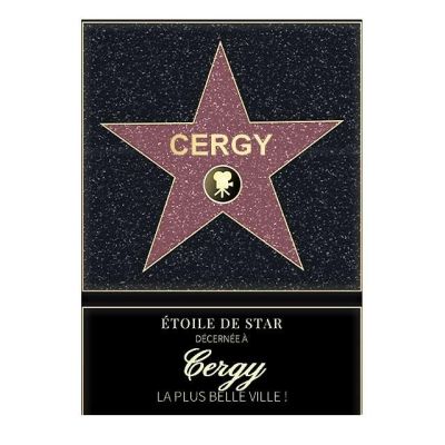 Affiche etoile de star personnalisé Cergy