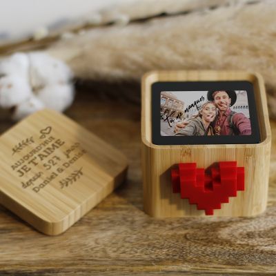 Lovebox - Boite à messages d'amour connectée - Aujourd'hui je t'aime depuis... jours