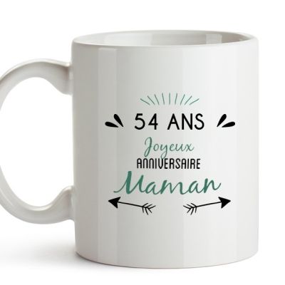 Mug message positif maman 54 ans