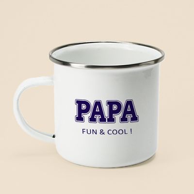 Mug émaillé personnalisé - College Style