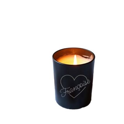 Bougie gravée personnalisée pour une Françoise