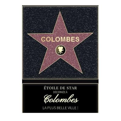 Affiche etoile de star personnalisé Colombes