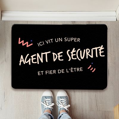 Paillasson personnalisé - Agent de sécurité