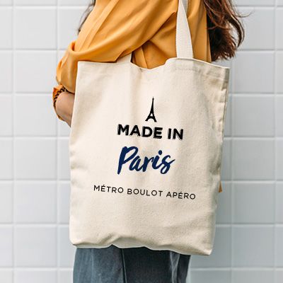 Tote bag personnalisable - Made In Paris