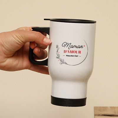 Mug isotherme personnalisé - Maman Depuis