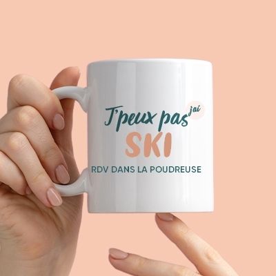 Mug personnalisé - J'peux pas j'ai ski