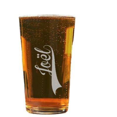 Verre à bière pinte personnalisé pour un Joël