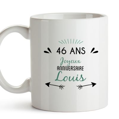 Mug personnalisable homme 46 ans