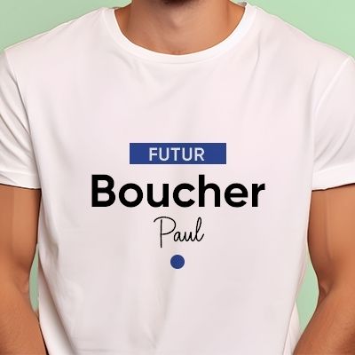 Tee shirt personnalisé homme - Futur boucher
