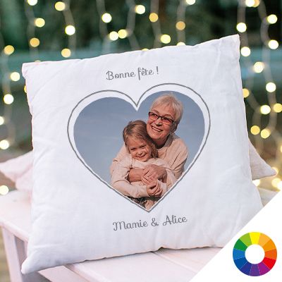 Coussin personnalisé - Coeur Photo