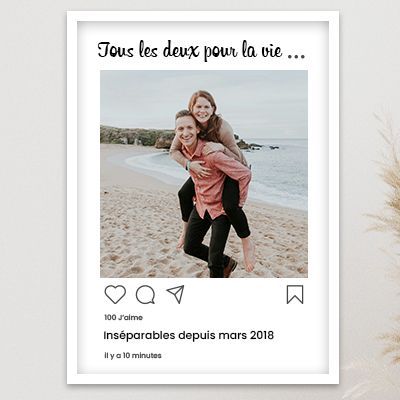 Affiche Instagram personnalisée