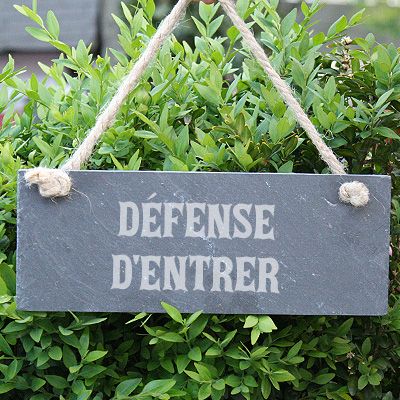 Plaque de porte personnalisée - Message