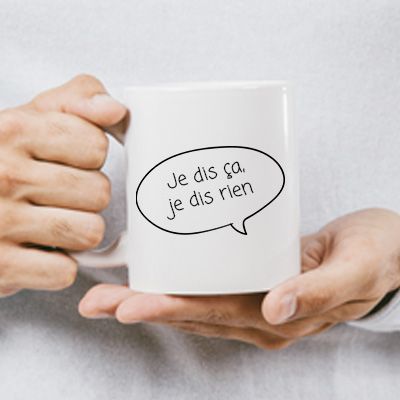 Mug personnalisé message - Bulle dialogue